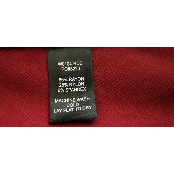 BETABRAND Casual Pants Pull-up Burgundy Strait Cut Size Med - Picture 6 of 6